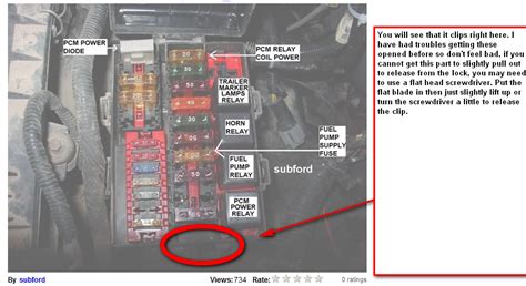 how to open power distribution box on 97 ford expedition|how to open ford expedition without breaking.